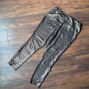 LuLaRoe Luxe Metallic Black Gold Cheetah Leggings